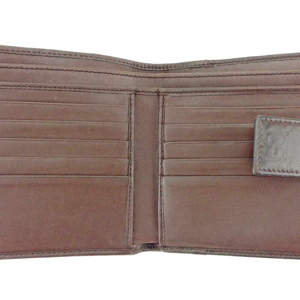 Gucci W Hook Wallet Gucci Shima Leather Authentic USED - Picture 4 of 8